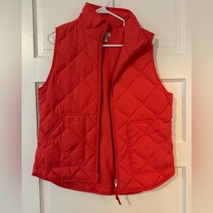 EUC JCREW orange vest size medium